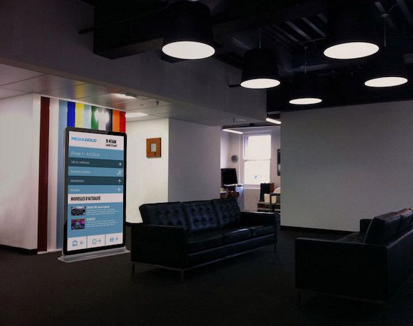 Corporate Office Lobby Screen